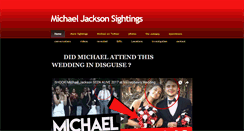 Desktop Screenshot of michaeljacksonsightings.com